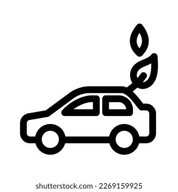 Showcase the beauty and elegance of your design with this stunning Black and White eco car Icon. Perfect for graphic designs, logos, mobile apps, posters and more. 
