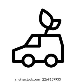 Showcase the beauty and elegance of your design with this stunning Black and White eco car Icon. Perfect for graphic designs, logos, mobile apps, posters and more. 
