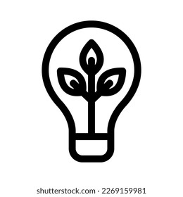 Showcase the beauty and elegance of your design with this stunning Black and White eco bulb Icon. Perfect for graphic designs, logos, mobile apps, posters and more. 
