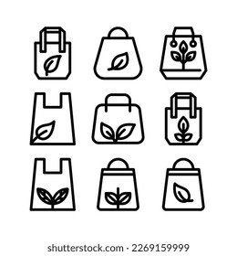 Showcase the beauty and elegance of your design with this stunning Black and White eco bag Icon. Perfect for graphic designs, logos, mobile apps, posters and more. 
