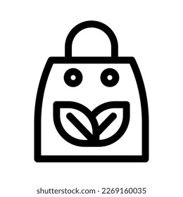 Showcase the beauty and elegance of your design with this stunning Black and White eco bag Icon. Perfect for graphic designs, logos, mobile apps, posters and more. 
