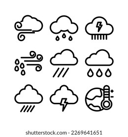 Muestra la belleza y la elegancia de tu diseño con este impresionante icono del clima negro y blanco. Perfecto para diseños gráficos, logos, aplicaciones móviles, afiches y más. 
