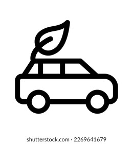 Showcase the beauty and elegance of your design with this stunning Black and White eco car Icon. Perfect for graphic designs, logos, mobile apps, posters and more. 
