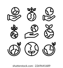 Showcase the beauty and elegance of your design with this stunning Black and White earth sustainability Icon. Perfect for graphic designs, logos, mobile apps, posters and more. 
