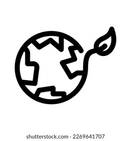 Showcase the beauty and elegance of your design with this stunning Black and White earth sustainability Icon. Perfect for graphic designs, logos, mobile apps, posters and more. 
