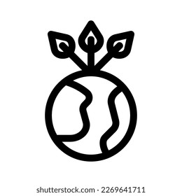 Showcase the beauty and elegance of your design with this stunning Black and White earth sustainability Icon. Perfect for graphic designs, logos, mobile apps, posters and more. 
