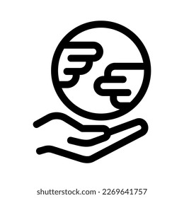 Showcase the beauty and elegance of your design with this stunning Black and White earth sustainability Icon. Perfect for graphic designs, logos, mobile apps, posters and more. 
