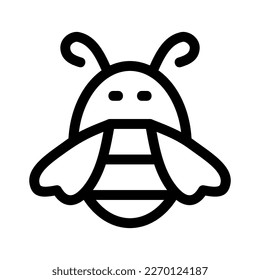 Showcase the beauty and elegance of your design with this stunning Black and White Bee Icon. Perfect for graphic designs, logos, mobile apps, posters and more. 
