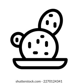 Showcase the beauty and elegance of your design with this stunning Black and White cactus Icon. Perfect for graphic designs, logos, mobile apps, posters and more. 
