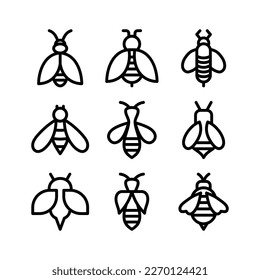 Showcase the beauty and elegance of your design with this stunning Black and White Bee Icon. Perfect for graphic designs, logos, mobile apps, posters and more. 
