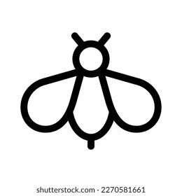 Showcase the beauty and elegance of your design with this stunning Black and White Bee Icon. Perfect for graphic designs, logos, mobile apps, posters and more. 
