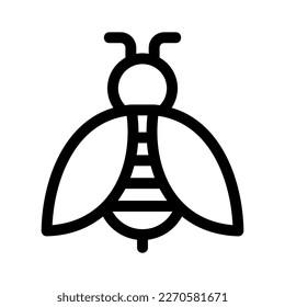 Showcase the beauty and elegance of your design with this stunning Black and White Bee Icon. Perfect for graphic designs, logos, mobile apps, posters and more. 
