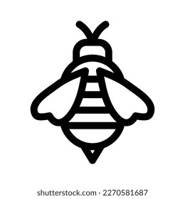 Showcase the beauty and elegance of your design with this stunning Black and White Bee Icon. Perfect for graphic designs, logos, mobile apps, posters and more. 
