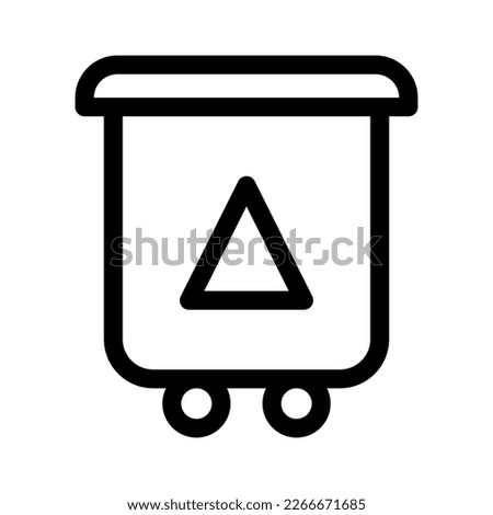 Showcase the beauty and elegance of your design with this stunning Black and White garbage Icon. Perfect for graphic designs, logos, mobile apps, posters and more. 
