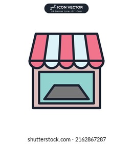 plantilla de símbolo de icono de muestra para el logotipo de colección de diseño gráfico y web ilustración vectorial