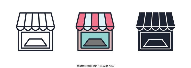 showcase icon symbol template for graphic and web design collection logo vector illustration