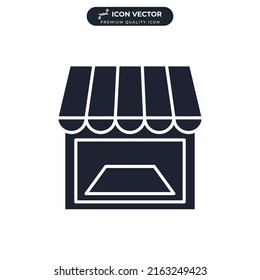 showcase icon symbol template for graphic and web design collection logo vector illustration
