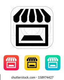 Showcase icon. Vector illustration.