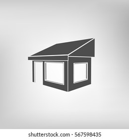 Showcase icon vector illustration. Flat design element