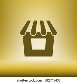 Showcase icon vector illustration. Flat design element