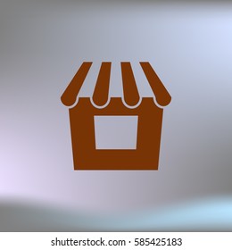 Showcase icon vector illustration. Flat design element