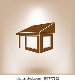 Showcase icon vector illustration. Flat design element