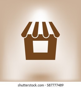 Showcase icon vector illustration. Flat design element