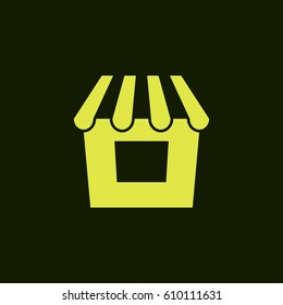 Showcase icon vector illustration. Flat design element