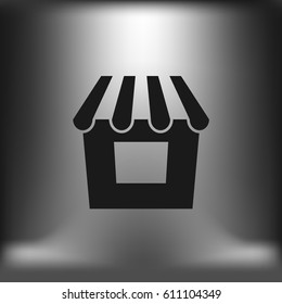 Showcase icon vector illustration. Flat design element