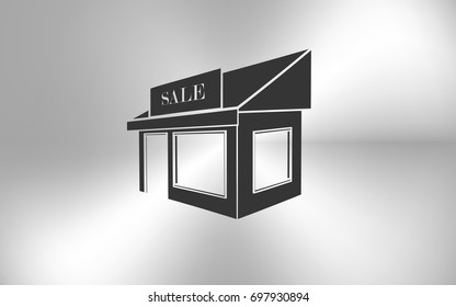 Showcase icon vector illustration. Flat design element