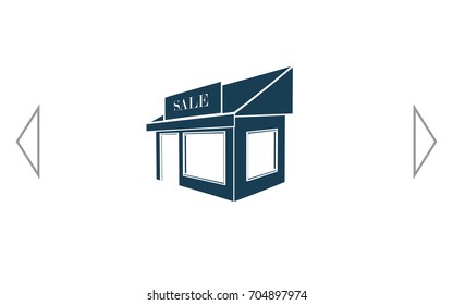 Showcase icon vector illustration. Flat design element