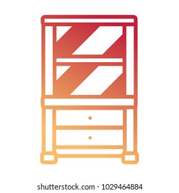 showcase vector illustration
