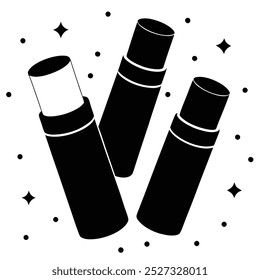 Showcase your brand with this vibrant GlowBerry lip balm collection mockup vector art design. Perfect for creative marketing and visually stunning product presentations.