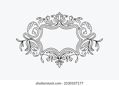 Showcasing decorative corners and dividers vector illustration 