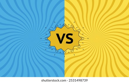 Showdowns versus Showdown Dynamische Schlacht Hintergrund Design-Vorlage Vektor, Wettbewerbe und Action-Designs