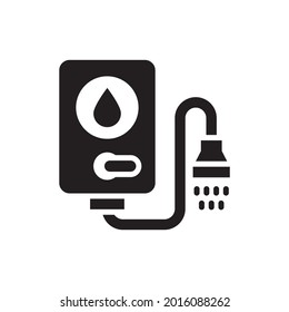 Shower Bag vector solid icons style illustration. EPS 10 file
