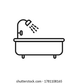 Shower bath icon design. vector illustration