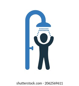 Shower, bath icon. Simple editable vector illustration.
