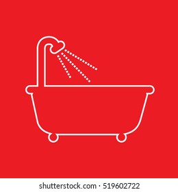 shower bath Icon Vector Illustration
