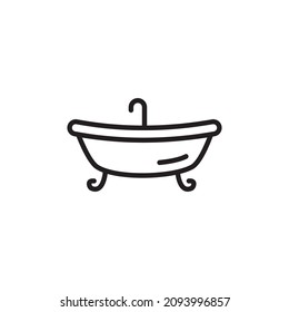 SHOWER BATH icon in vector. Logotype