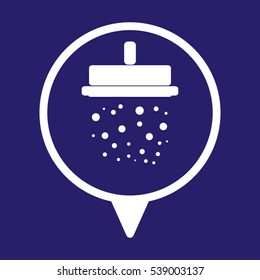 shower, bathing, pointer, vector illustration EPS 10
