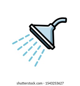 shower - bathroom icon vector design template