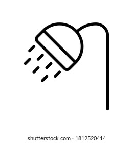 shower, bathroom icon vector illustration