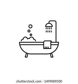 Shower bathroom water icon. Element of hygiene icon