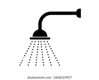 Shower and Bathtub Bundle of Related Line Icons. Outline Signs for Graphic and Web Design.