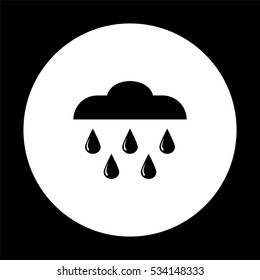 Shower  - black vector icon