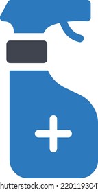 shower bottle Vector illustration on a transparent background.Premium quality symbols.Glyphs vector icon for concept and graphic design.