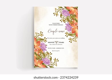 Shower bridal wedding invitation templates