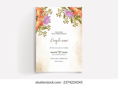 Shower bridal wedding invitation templates