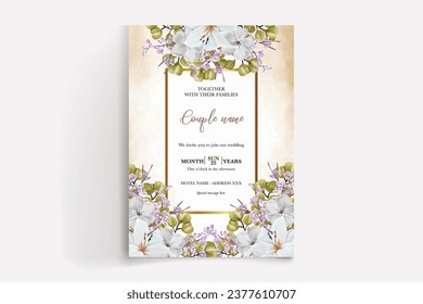 Shower bridal wedding invitation templates